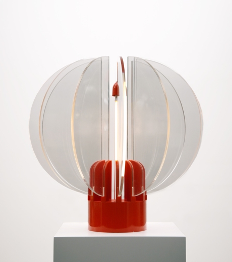 ”King Sun ” Lamp by Gae Aulenti - Italy - circa 1967 metal base and acrylic fins Dim : H 72 DIA 70 CM